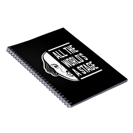 Al het podium van de wereld Thespian Shakespeare c Notitieboek (Rechterzijde)