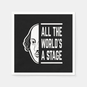 Al het podium van de wereld Thespian Shakespeare c Servet