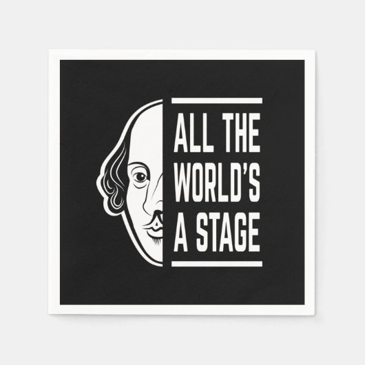 Al het podium van de wereld Thespian Shakespeare c Servet (Voorkant)