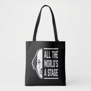 Al het podium van de wereld Thespian Shakespeare c Tote Bag