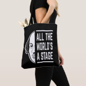 Al het podium van de wereld Thespian Shakespeare c Tote Bag (Dichtbij)