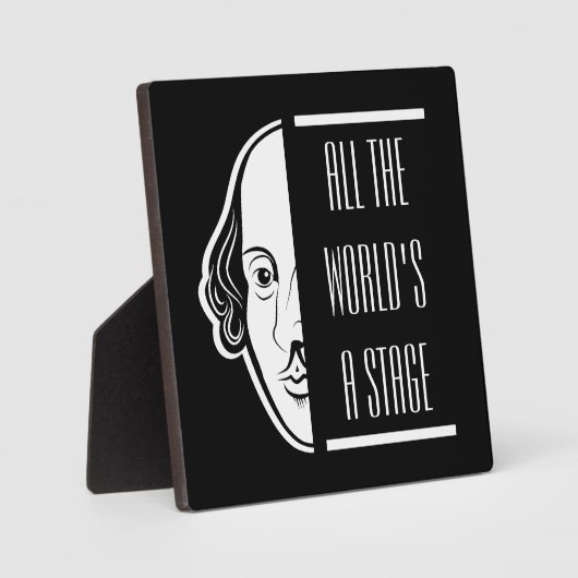 Al het podium van Shakespeare citeert de theater Fotoplaat (Voorkant)