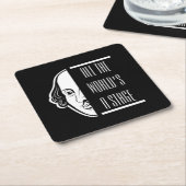 Al het podium van Shakespeare citeert de theater Kartonnen Onderzetters (Schuin)