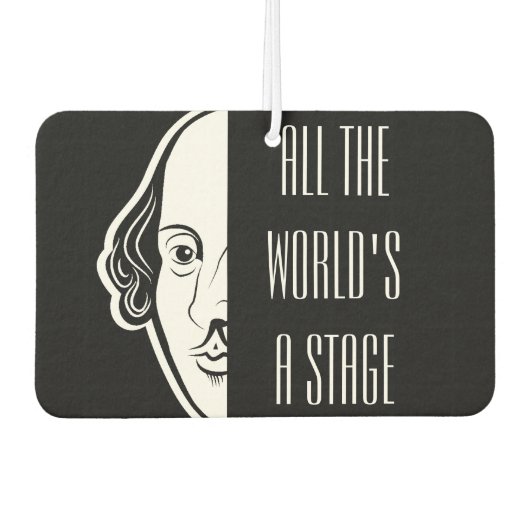 Al het podium van Shakespeare citeert de theater Luchtverfrisser (Voorkant)