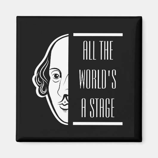 Al het podium van Shakespeare citeert de theater Magneet (Voorkant)