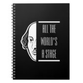 Al het podium van Shakespeare citeert de theater Notitieboek (Voorkant)