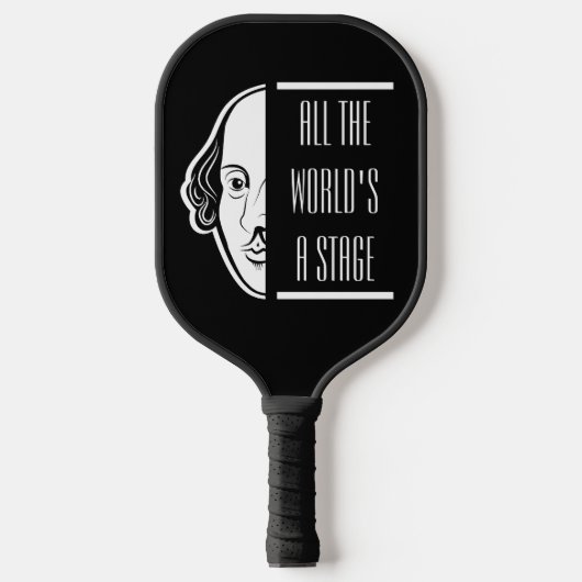 Al het podium van Shakespeare citeert de theater Pickleball Paddle (Voorkant)
