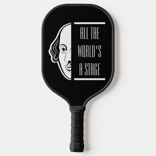Al het podium van Shakespeare citeert de theater Pickleball Paddle (Achterkant)