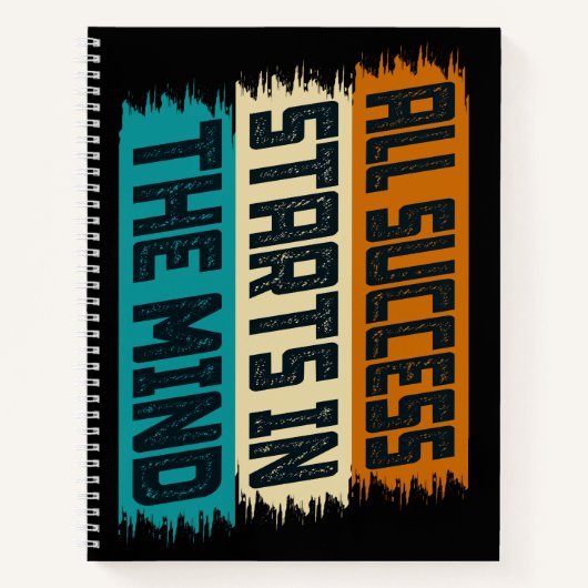 Al het succes begint in de geest notitieboek (Voorkant)