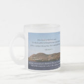 Al het vlees zou vergaan! matglas koffiemok (Links)