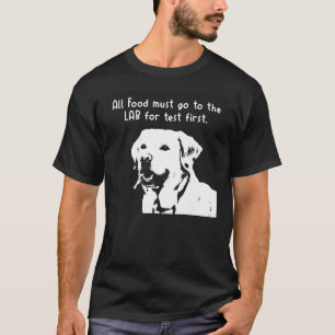 Al het voedsel moet eerst naar het lab voor een te t-shirt