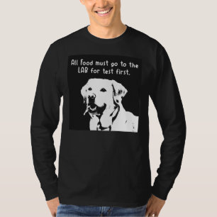 Al het voedsel moet eerst naar het lab voor een te t-shirt