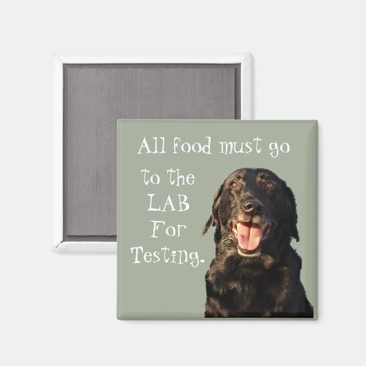 Al het voedsel moet naar de Lab koelkast magneet g (Voorkant / Achterkant)