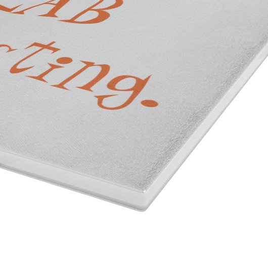 Al het voedsel moet naar het glazen snijbord van L Snijplank (Hoek)