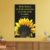 Al het zonnebloemcanvas van de bloemen canvas afdruk (Insitu (Woonkamer))