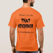 Al het zwarte dubbelzijdige ontwerp t-shirt (Achterkant)