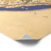 Al-Idrisi's Wereldkaart Poster (Hoek)