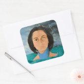 Al in een later jaar 2010 vierkante sticker (Envelop)