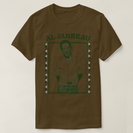 Al Jarreau  stijl ventilator ontwerp T-shirt (Design voorkant)
