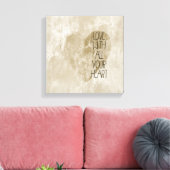 Al je hart goud canvas afdruk (Insitu (Woonkamer))