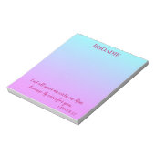 Al je Inspirerend cadeau voor angstgevoelens afspe Notitieblok (Linkerzijde)