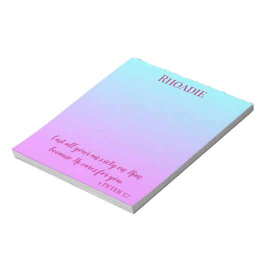 Al je Inspirerend cadeau voor angstgevoelens afspe Notitieblok (Linkerzijde)