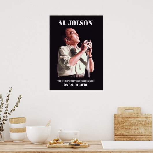 Al Jolson op het Poster van Tour (Keuken)