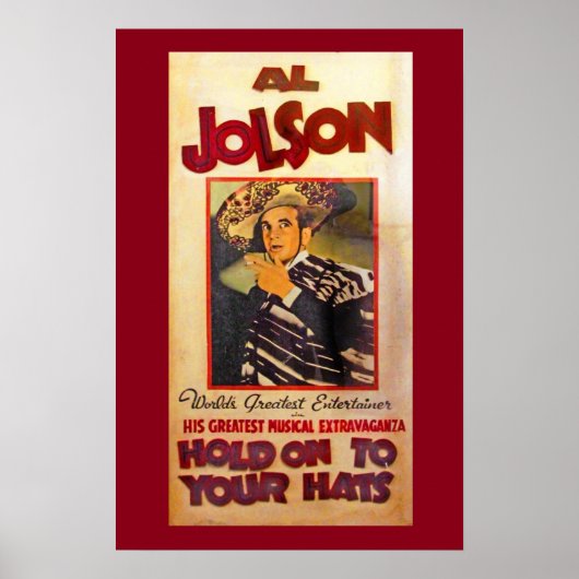 Al Jolson Theater Promo Poster (Voorkant)