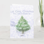 Al Let Winter Feestdagen Kaart (Achterkant)