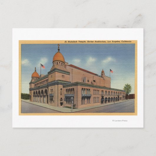 Al Malaikah Temple & Shrine Auditorium Briefkaart (Voorkant)