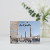 Al Masjid en Nabawi Medina Saoedi-Arabië Briefkaart (Staand voorkant)