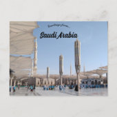 Al Masjid en Nabawi Medina Saoedi-Arabië Briefkaart (Voorkant)
