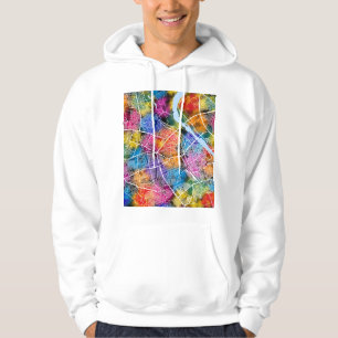 Al Mawsil Al Jadidah (Mosul) Irak Stad Kaart Hoodie