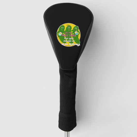 Al mijn augurken dames golfheadcover (Voorkant)