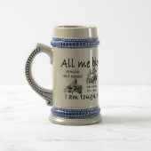 Al mijn bloeiende leven bierpul (Links)