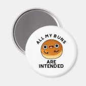 Al mijn broodjes zijn bedoeld grappig eten woordsp magneet (Voorkant / Achterkant)