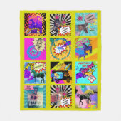 Al mijn coole Comic Horse design Fleece Deken (Voorkant)