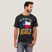 Al mijn Exes leven in Texas Shirt (Voorkant volledig)
