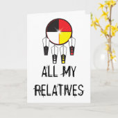 AL MIJN FAMILIELEDEN WENSKAART KAART (Gele Bloem)