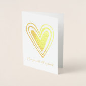 Al mijn hart folie kaarten (Voorkant)