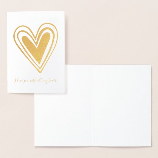 Al mijn hart folie kaarten (Display)