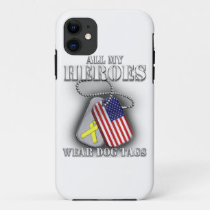 Al mijn helden Draag Dog Tags Case-Mate iPhone Case