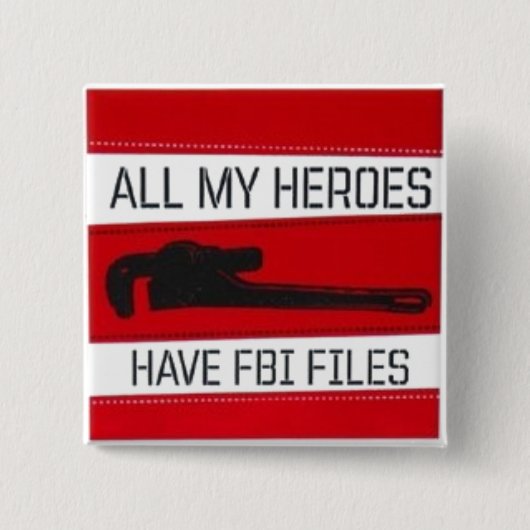 Al mijn Heros Vierkante Button 5,1 Cm (Voorkant)