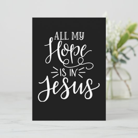 Al mijn hoop is in Jezus Christelijk Save The Date (Staand voorkant)