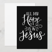 Al mijn hoop is in Jezus Christelijk Save The Date (Voorkant / Achterkant)