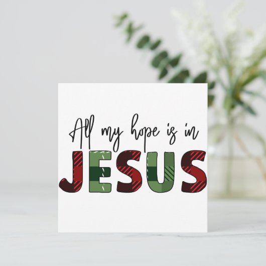 Al mijn hoop is in Jezus is het beste geschenk ooi (Staand voorkant)