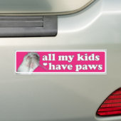 Al mijn kinderen hebben Bumpersticker (Op auto)