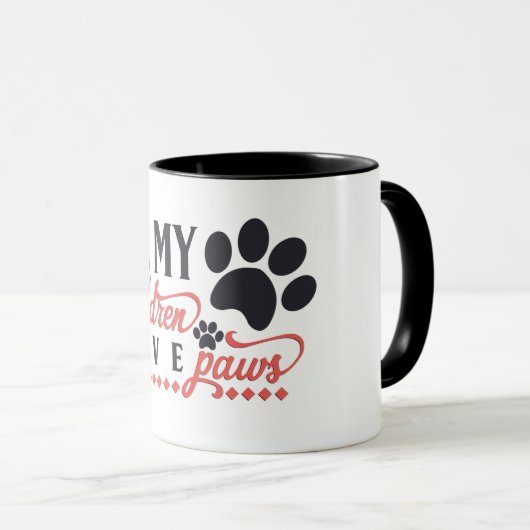 Al mijn kinderen hebben Mok van poten (Voorkant rechts)