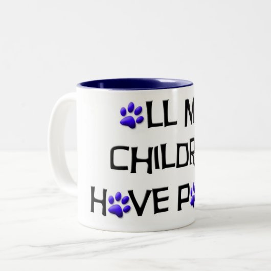 al mijn kinderen hebben mok van poten (Voorkant links)