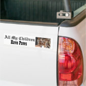 Al mijn kinderen hebben pokken bumpersticker (Op Truck)